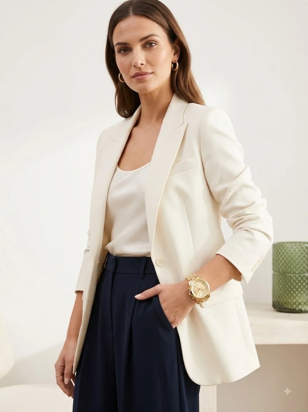 Michael Kors Runway Gold World Map Bracelet Watch